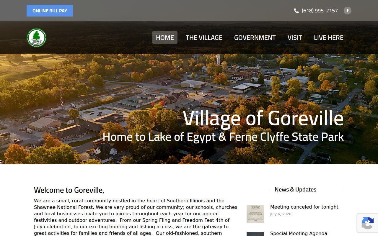 Official Goreville Illinois village home page