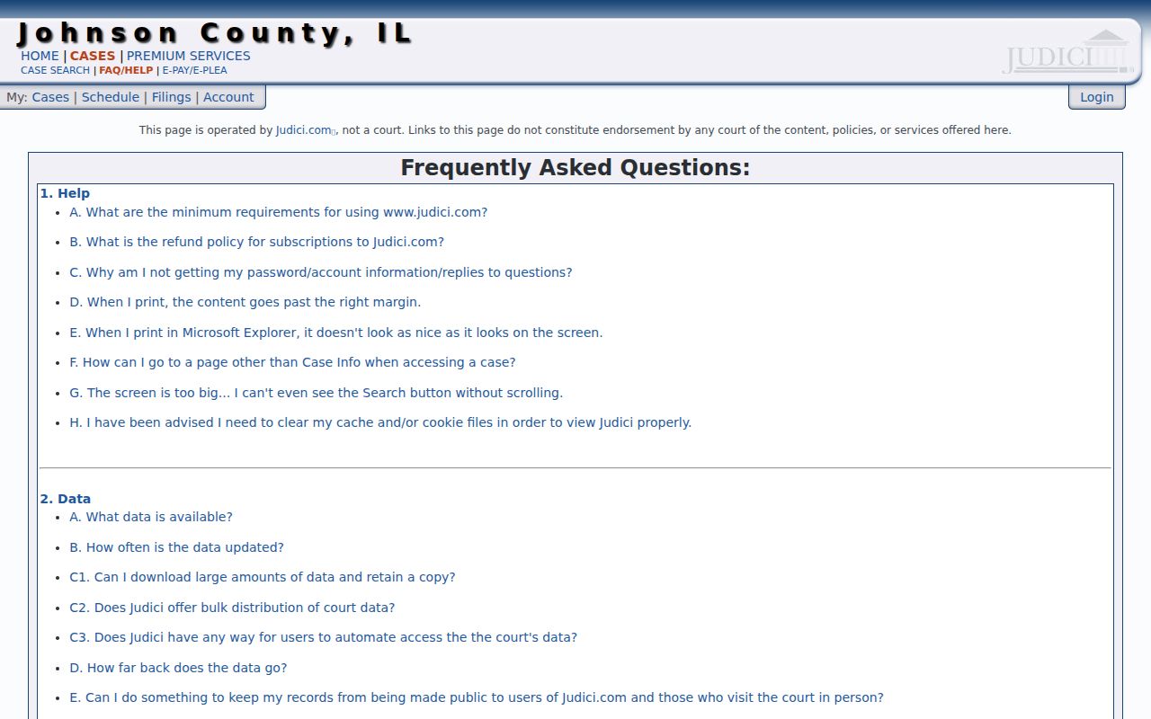 Johnson County criminal court cases Judici coverage notes